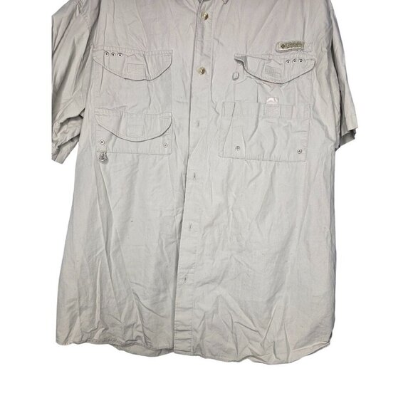 Columbia PFG Shirt Mens XL Tan Vented Fishing Outdoor - Picture 9 of 16